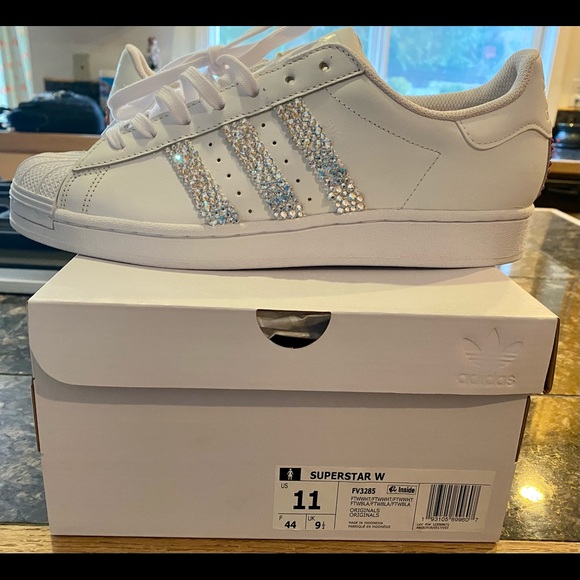 Adidas Superstars Custom w/Swarovski Crystals - Picture 4 of 16